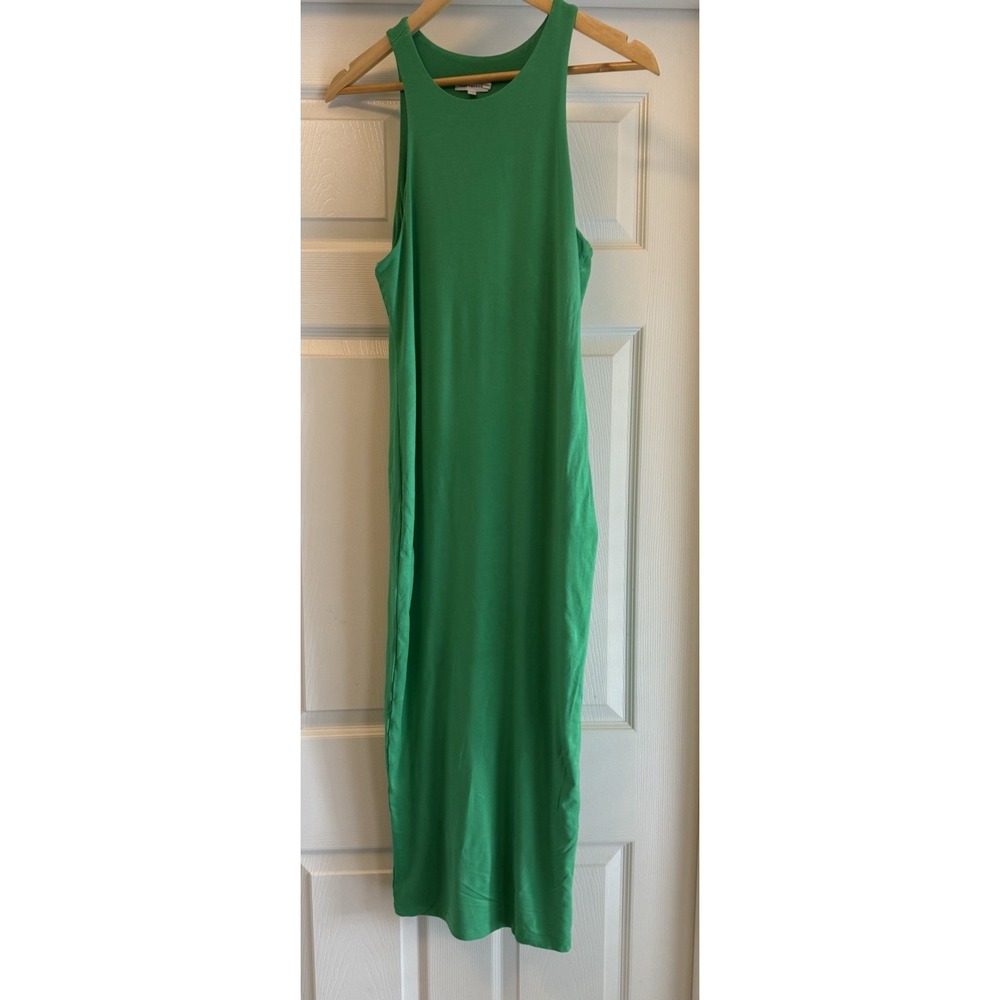 Good American Bodycon Midi Dress Racerback Plus Size 3 Green Midi GDK0132 Summer